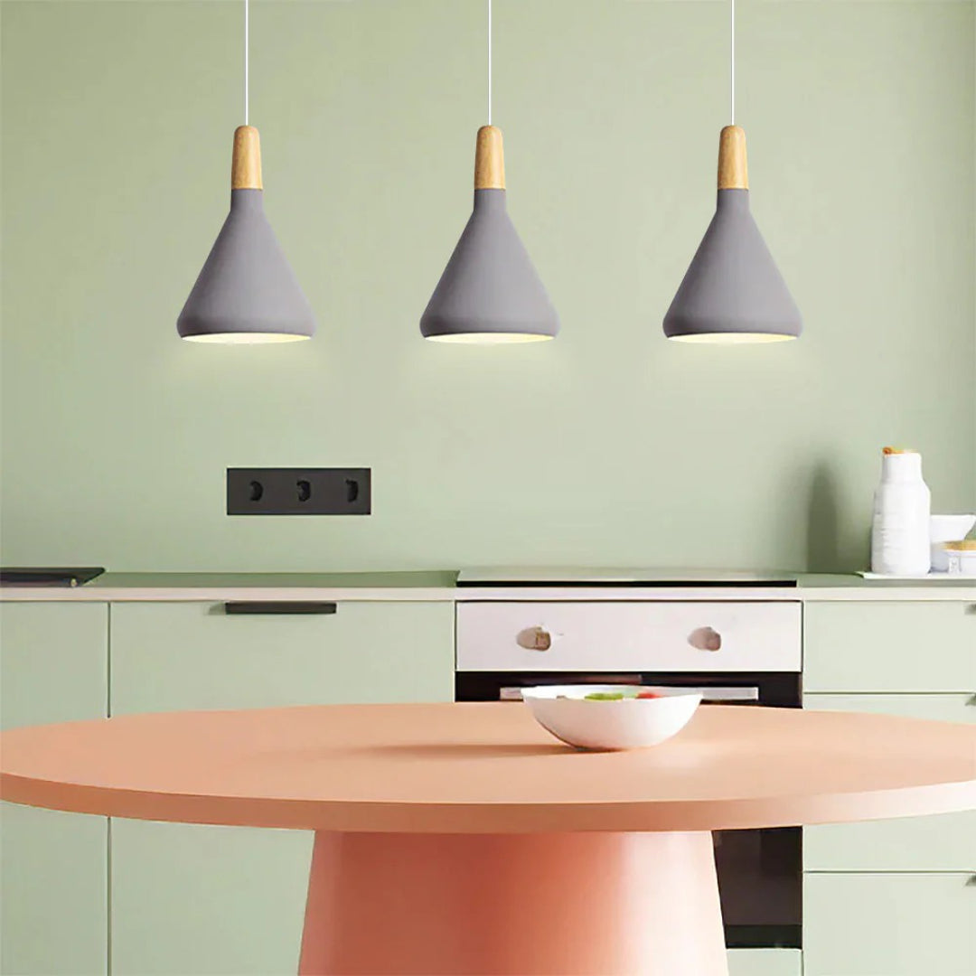 Scandinavian Wooden Pendant Light