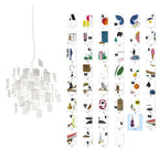 Paper Chandelier Stainless Steel Pendant Light | Customizable DIY Design with A5 Paper Sheets | Multi Pattern Interior Light