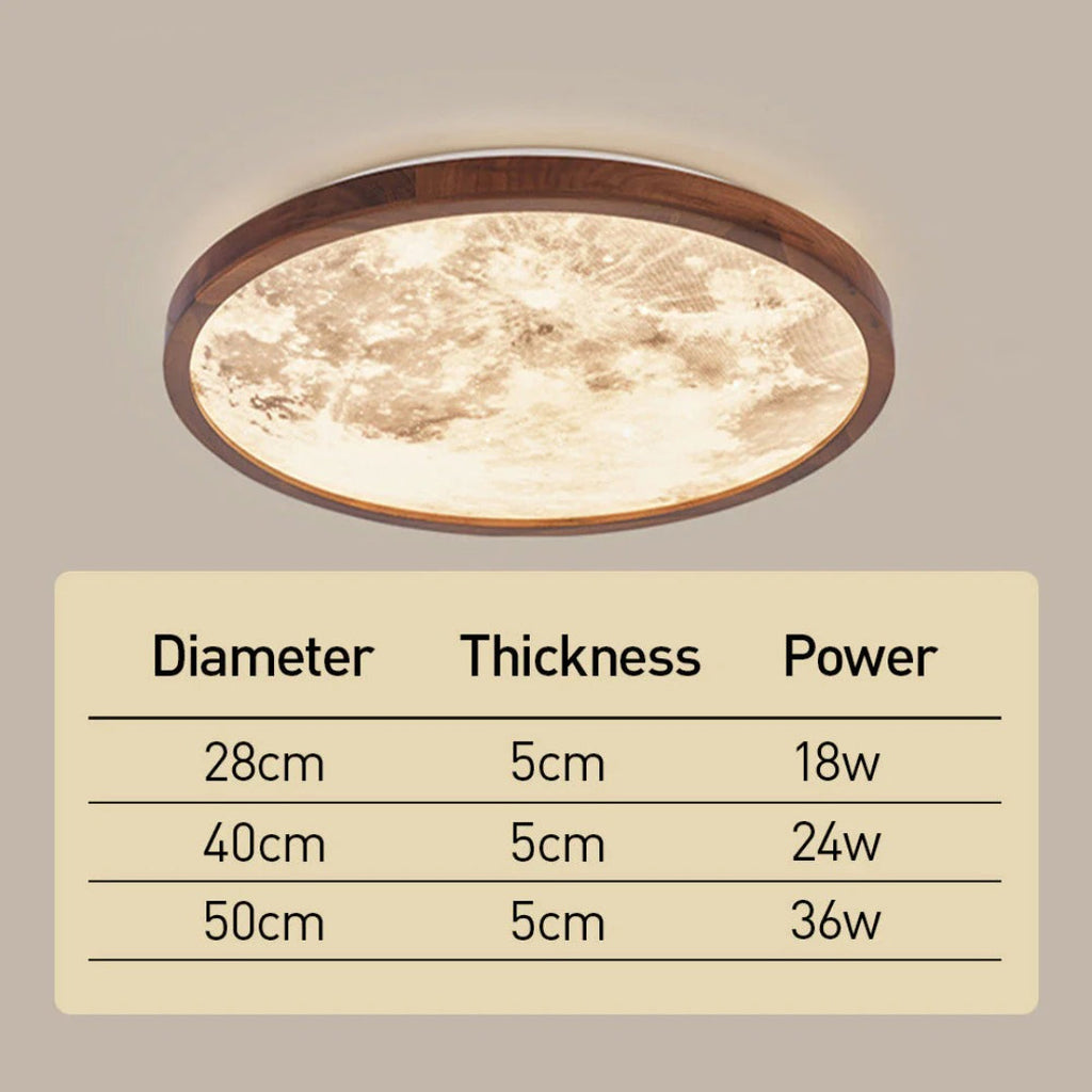 Modern Moon LED Ceiling Light