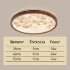 Modern Moon LED Ceiling Light