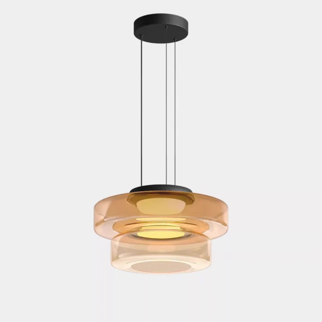 Layered Glass LED Pendant Light