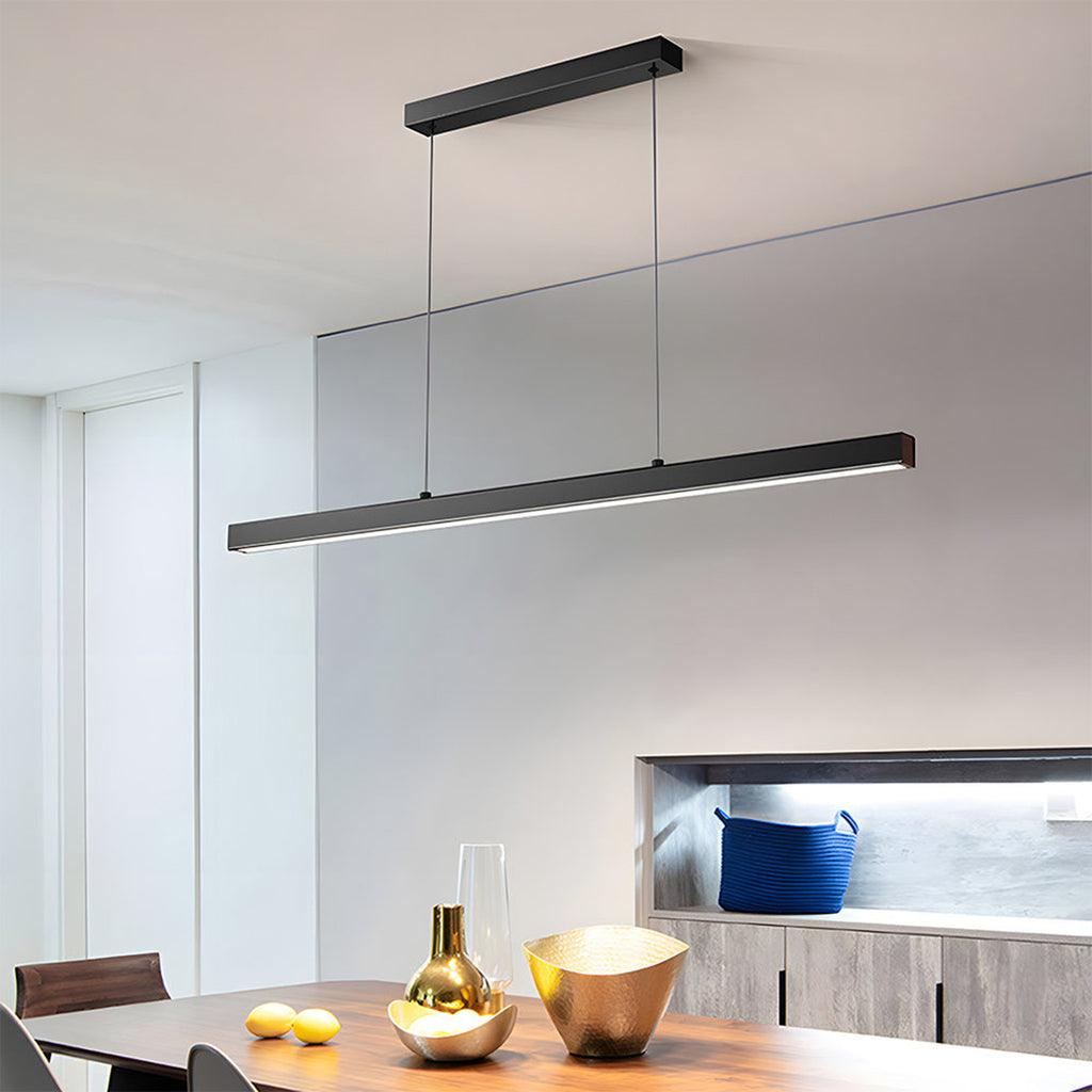 Linear LED Pendant Lamp – Minimalist Functional Design For Dining And Workspaces