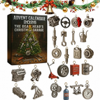 The Gearhead's Christmas Garage 2026 Advent Calendar 24-day Tool-Themed Surprise Blind Box For Car Enthusiasts DIY Holidays