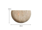 Half Moon Stone Wall Light