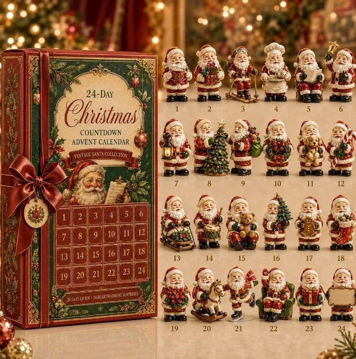 24-day Mini Christmas Calendar with Building Blocks, Unique Designs, Buildable Bricks, Includes Hanging Loops, Festive Countdown