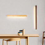Minimalist Wooden Linear Wall Light