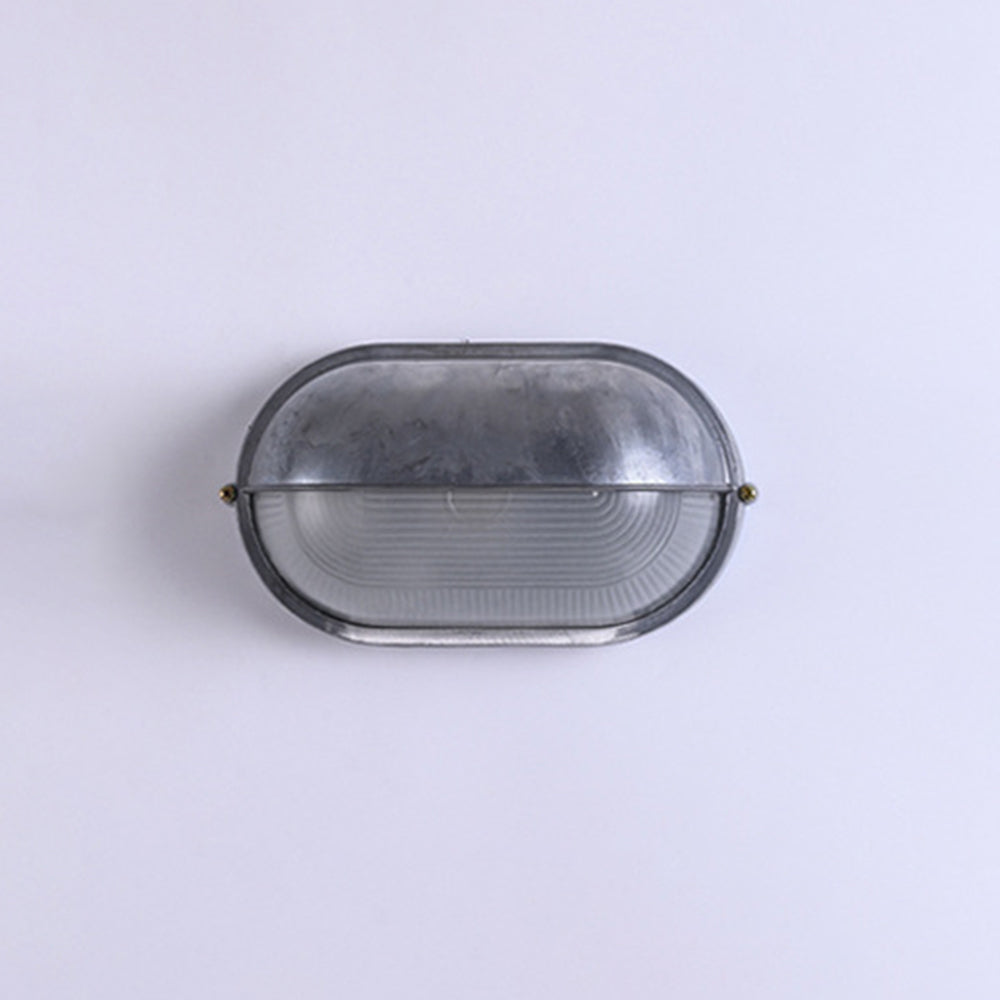 Outdoor Wall Lamp Aluminum and Glass | Round Minimalist Design | Weatherproof LED Sconce for Balcony Fence and Garden