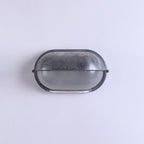 Outdoor Wall Lamp Aluminum and Glass | Round Minimalist Design | Weatherproof LED Sconce for Balcony Fence and Garden