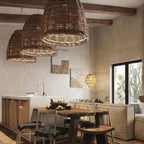 Ritta Suspension LED Vintage Rotin Salon/Chambre à Coucher - Neutralighting