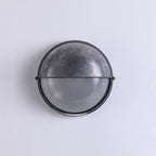 Outdoor Wall Lamp Aluminum and Glass | Round Minimalist Design | Weatherproof LED Sconce for Balcony Fence and Garden