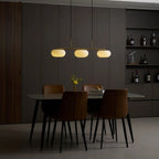 Linear Triple Glass Pendant Light