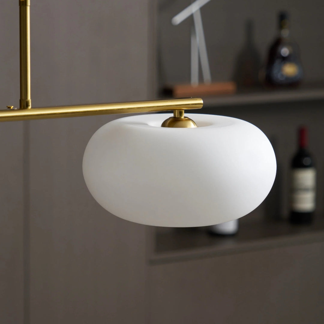 Linear Triple Glass Pendant Light