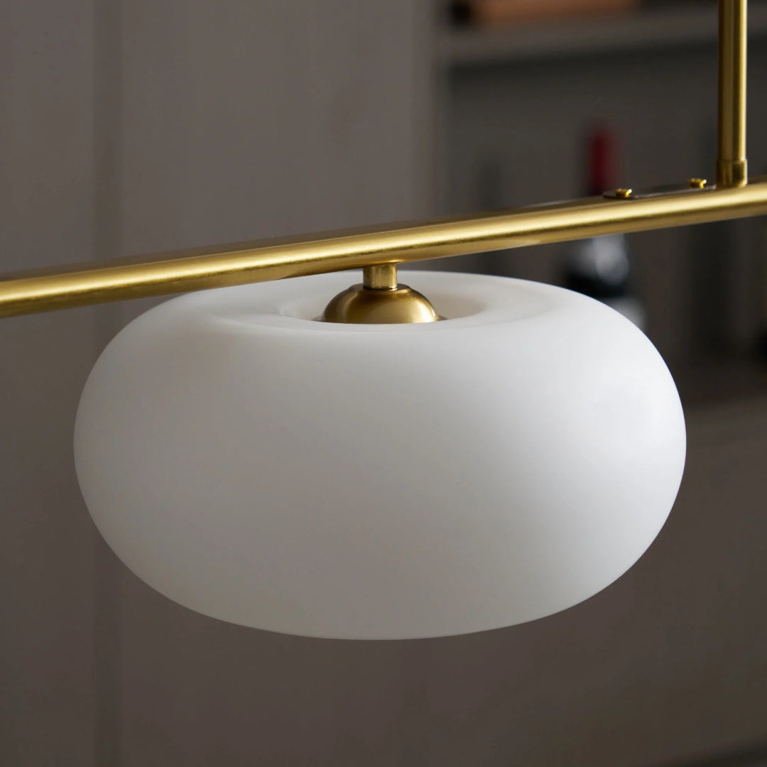 Linear Triple Glass Pendant Light