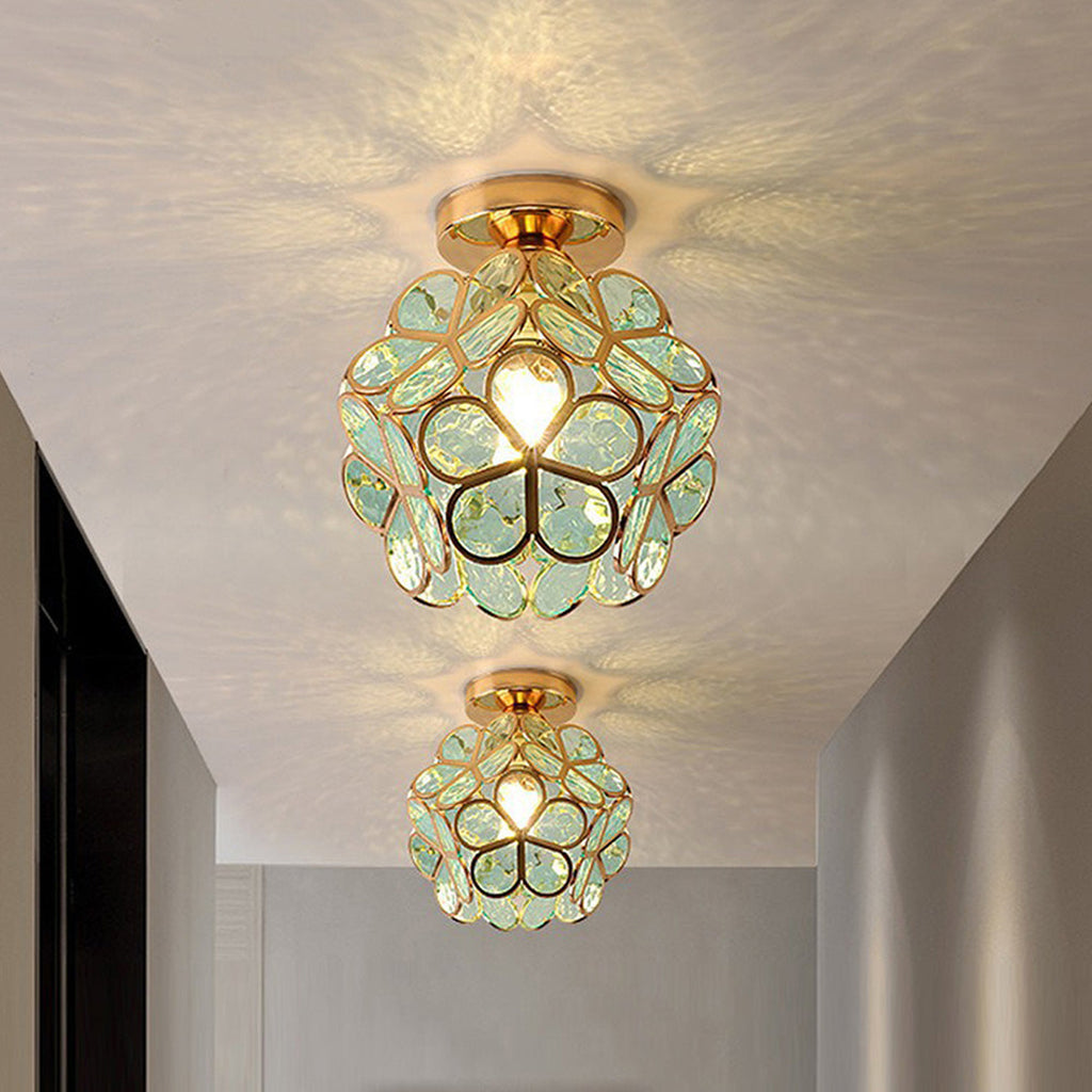 Green Glass Retro Pendant Lamp – Lismeno Vintage Style