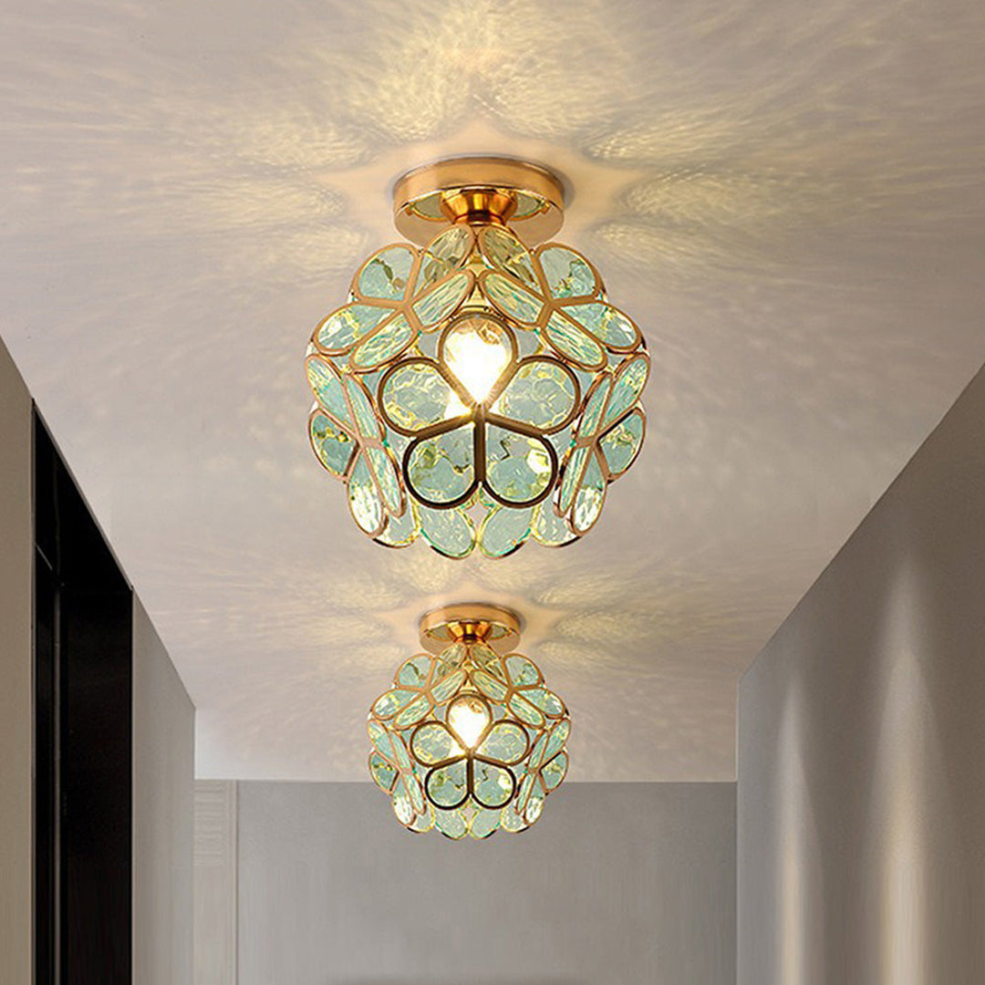 Green Glass Retro Pendant Lamp – Lismeno Vintage Style