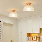 Minimalist Ribbed Glass Ceiling Light