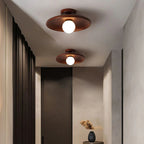 Wooden Globe Ceiling Light