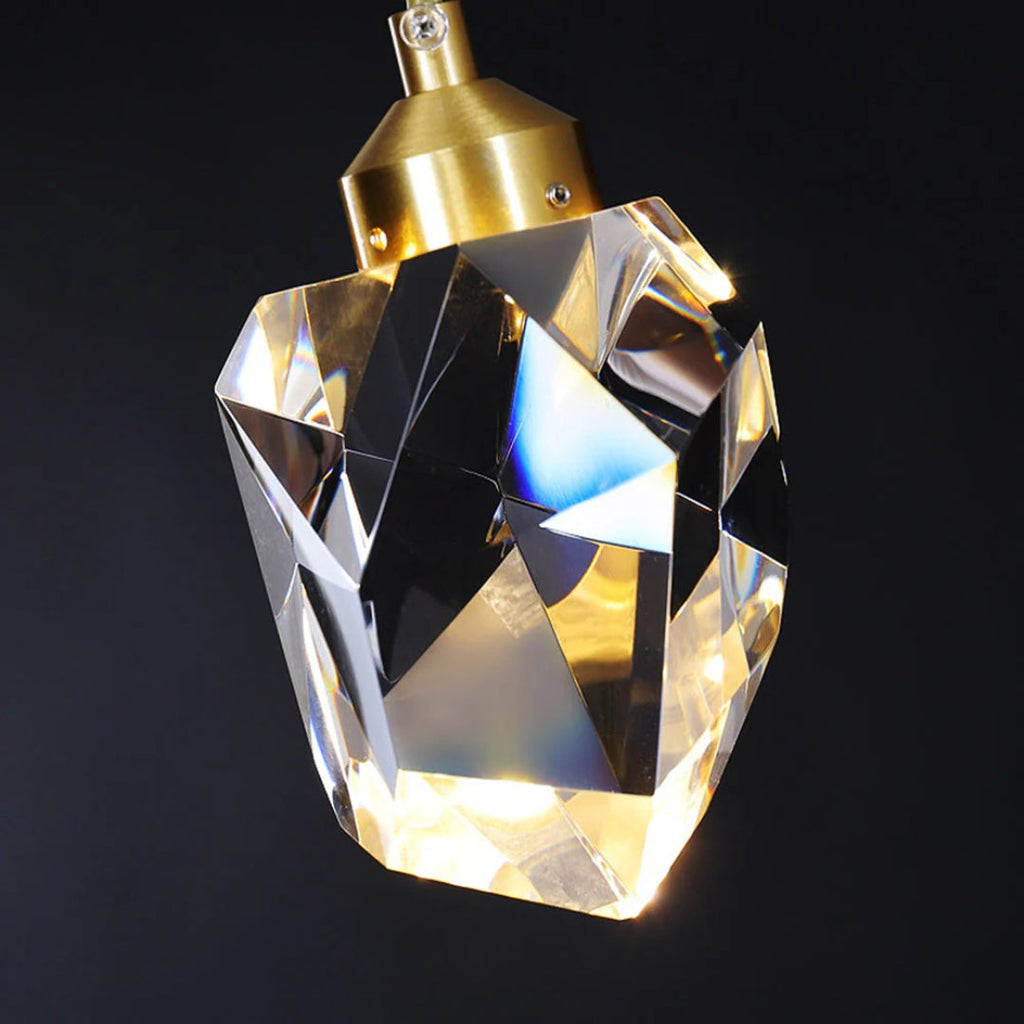 Crystal Brass Pendant Light