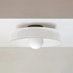 Round Metal Glass Light Fixture