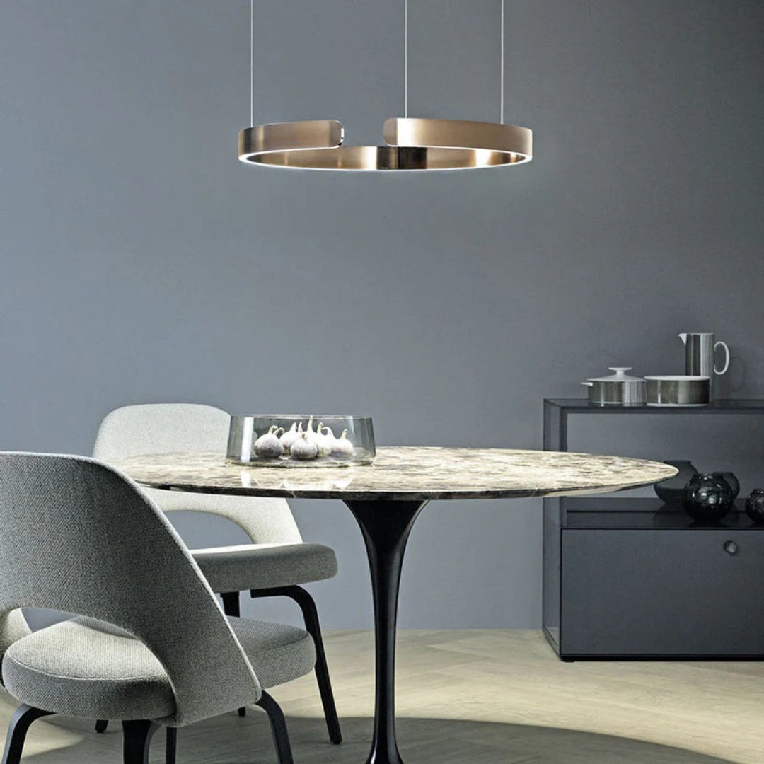 Circular LED Metal Pendant Light