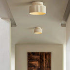 Minimalist Ribbed Ceramic Ceiling Light