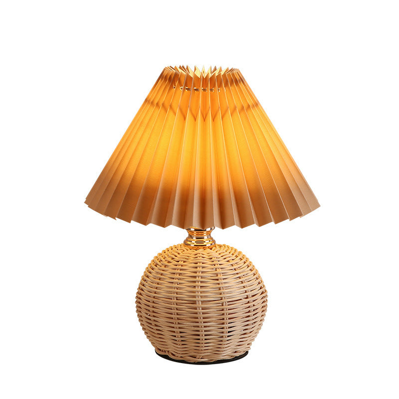 Nordic Rattan Table Lamp