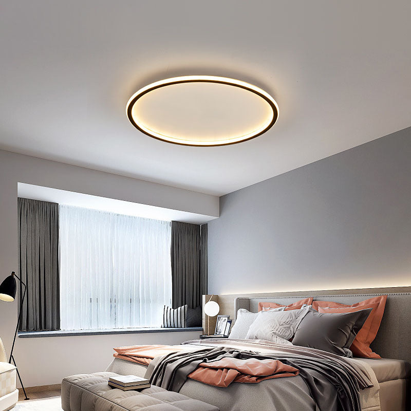 Quasso Plafonnier Rond ModerneBlanc/Noir. Salon - Neutralighting