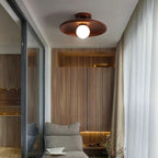 Wooden Globe Ceiling Light