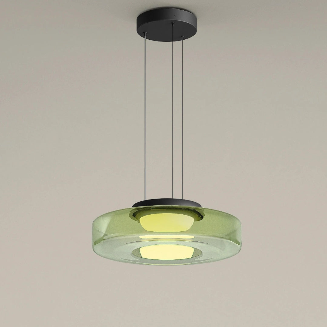 Layered Glass LED Pendant Light