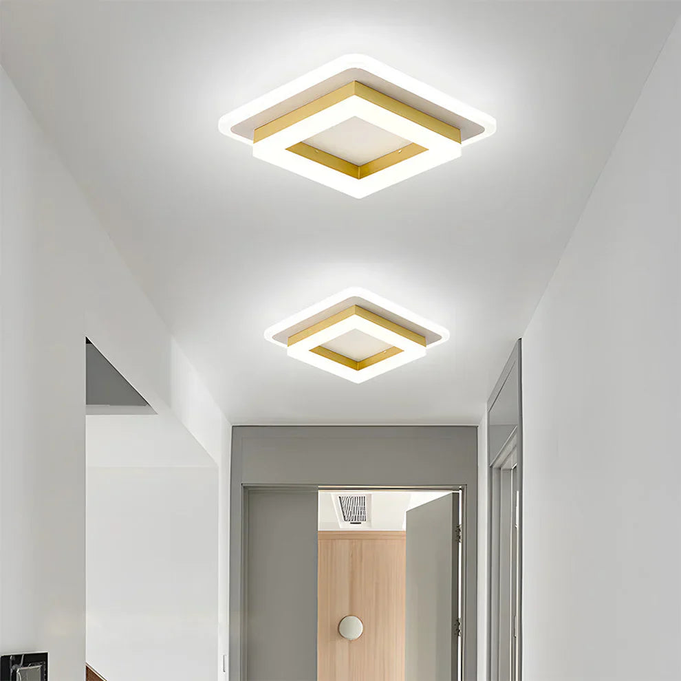 Scandinavian Square LED Ceiling Light