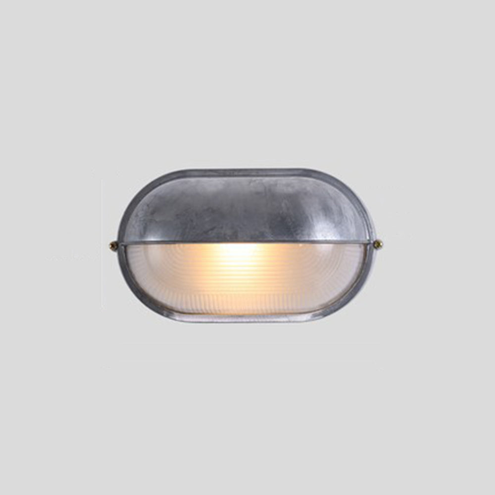 Outdoor Wall Lamp Aluminum and Glass | Round Minimalist Design | Weatherproof LED Sconce for Balcony Fence and Garden