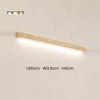 Minimalist Wooden Linear Wall Light
