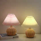 Nordic Rattan Table Lamp
