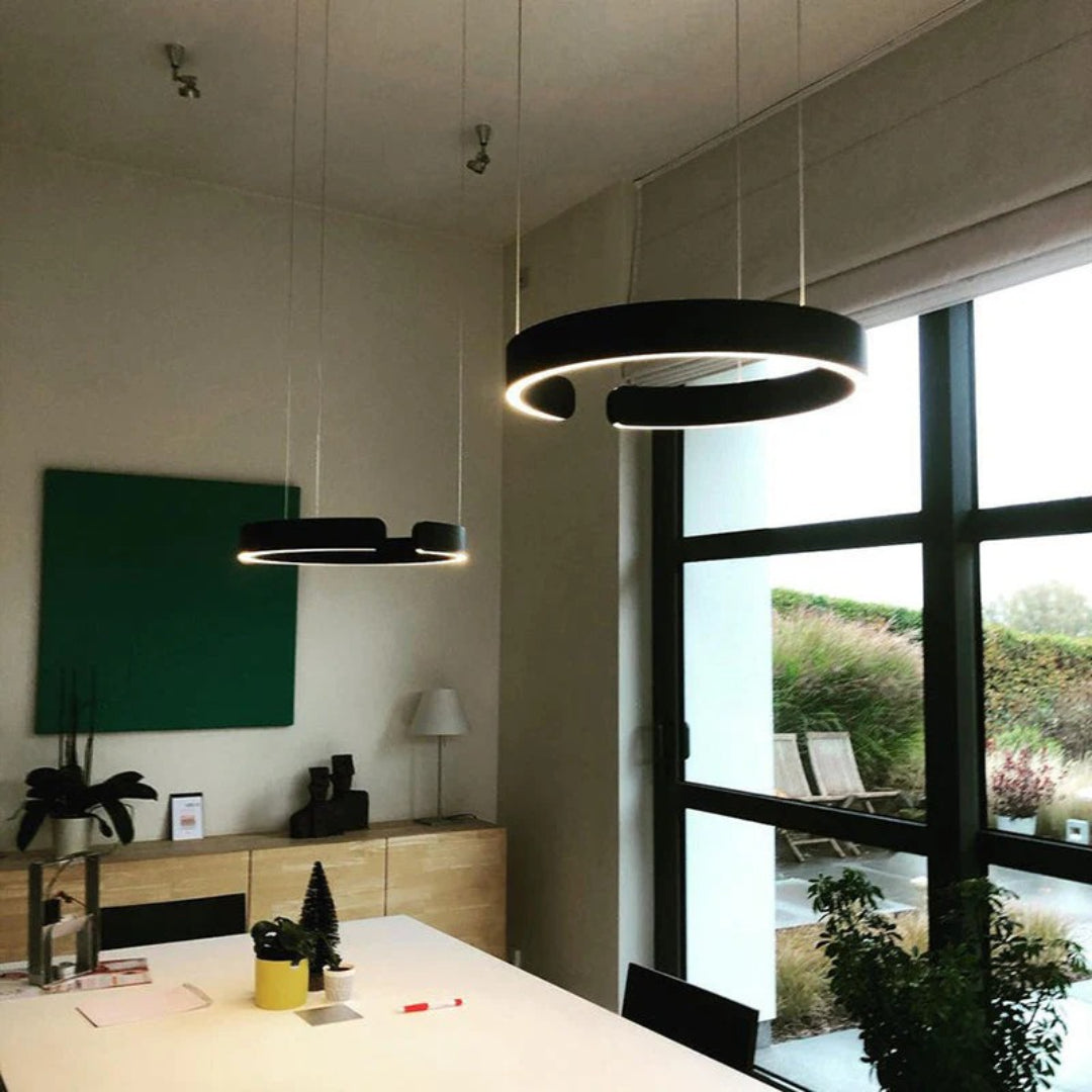 Circular LED Metal Pendant Light