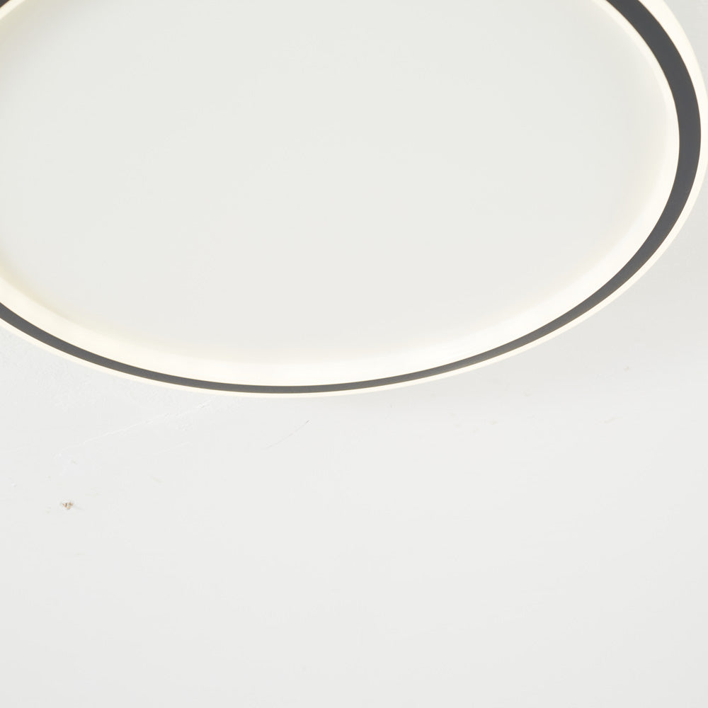 Quasso Plafonnier Rond ModerneBlanc/Noir. Salon - Neutralighting