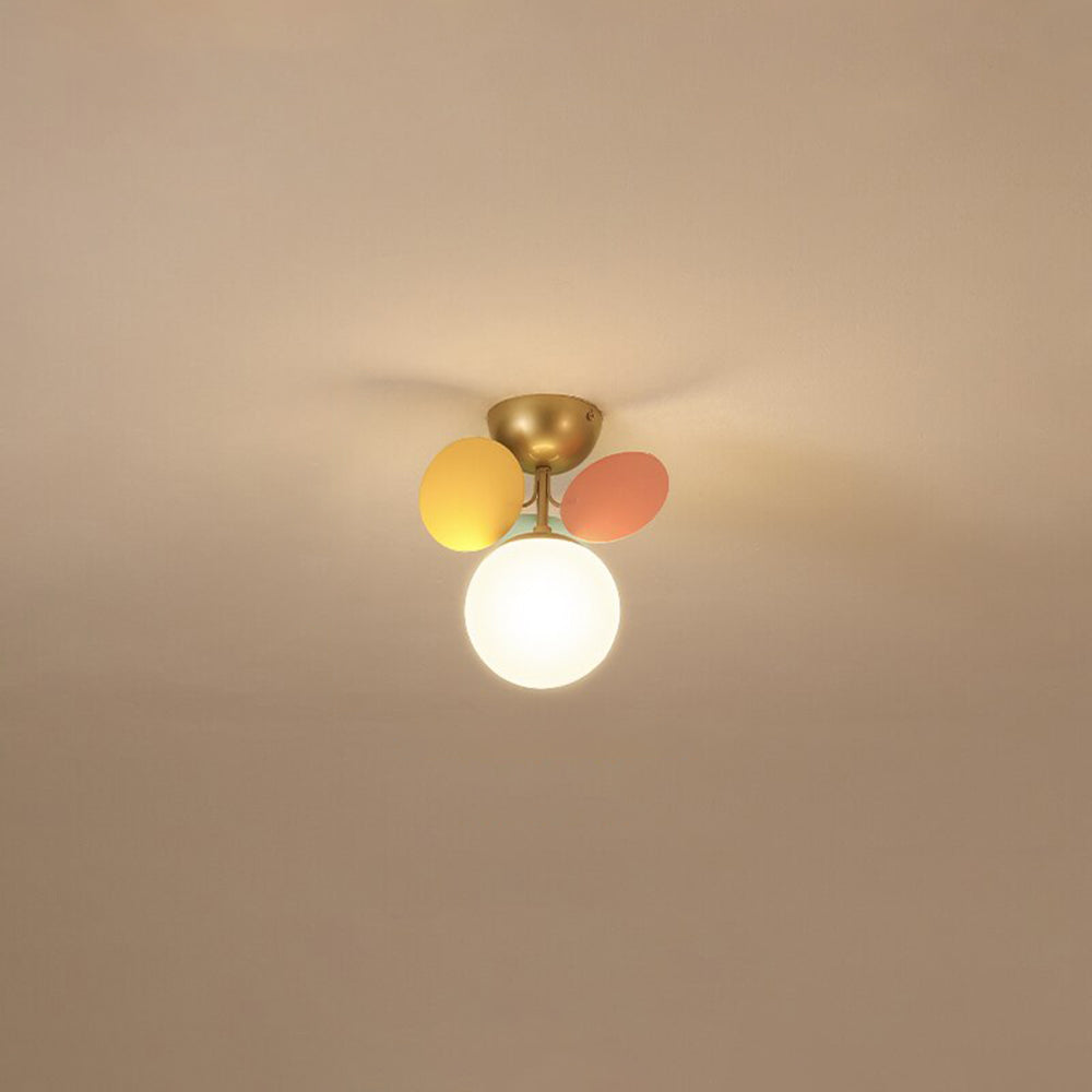 LED Ceiling Light Metal Glass and Acrylic Branch Design | Nature Inspired Style | Modern Botanical Interior Lighting