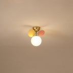 LED Ceiling Light Metal Glass and Acrylic Branch Design | Nature Inspired Style | Modern Botanical Interior Lighting