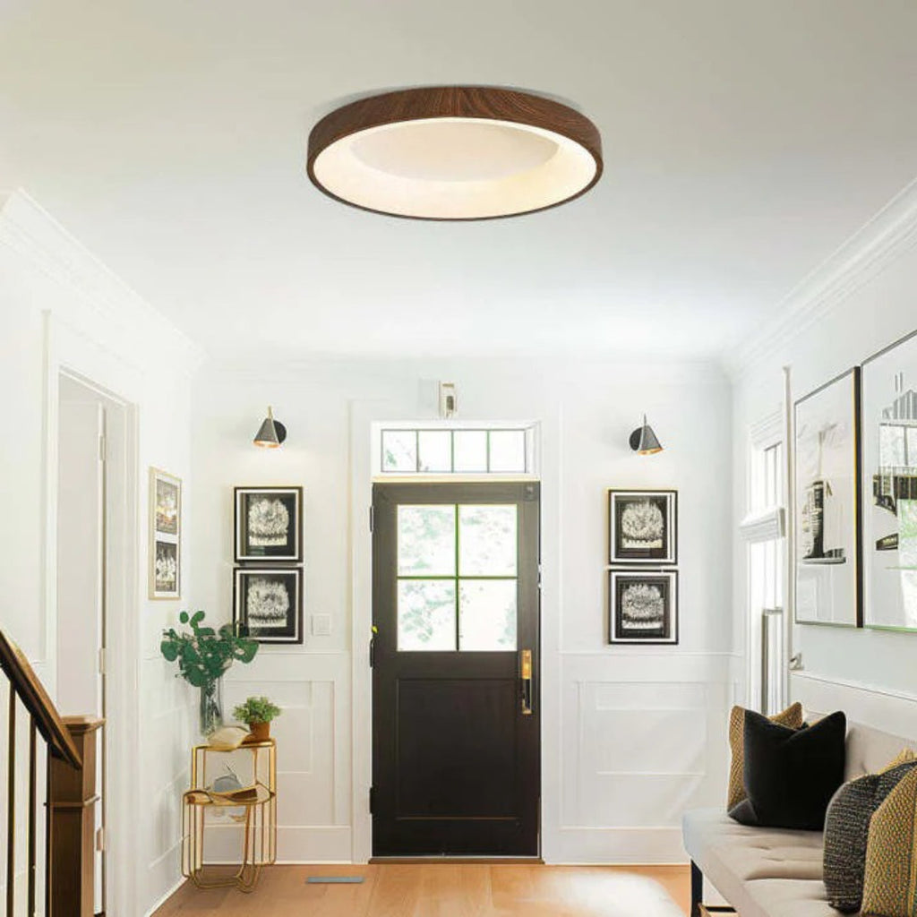 Wooden LED Round Ceiling Light