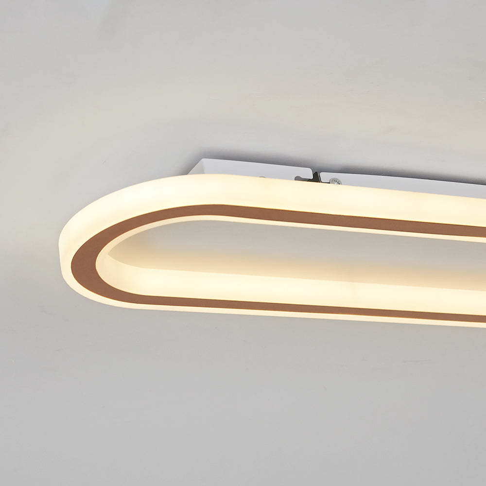Sana Plafonnier Ovale Minimaliste Noir/Or/Doré Rosé - Neutralighting