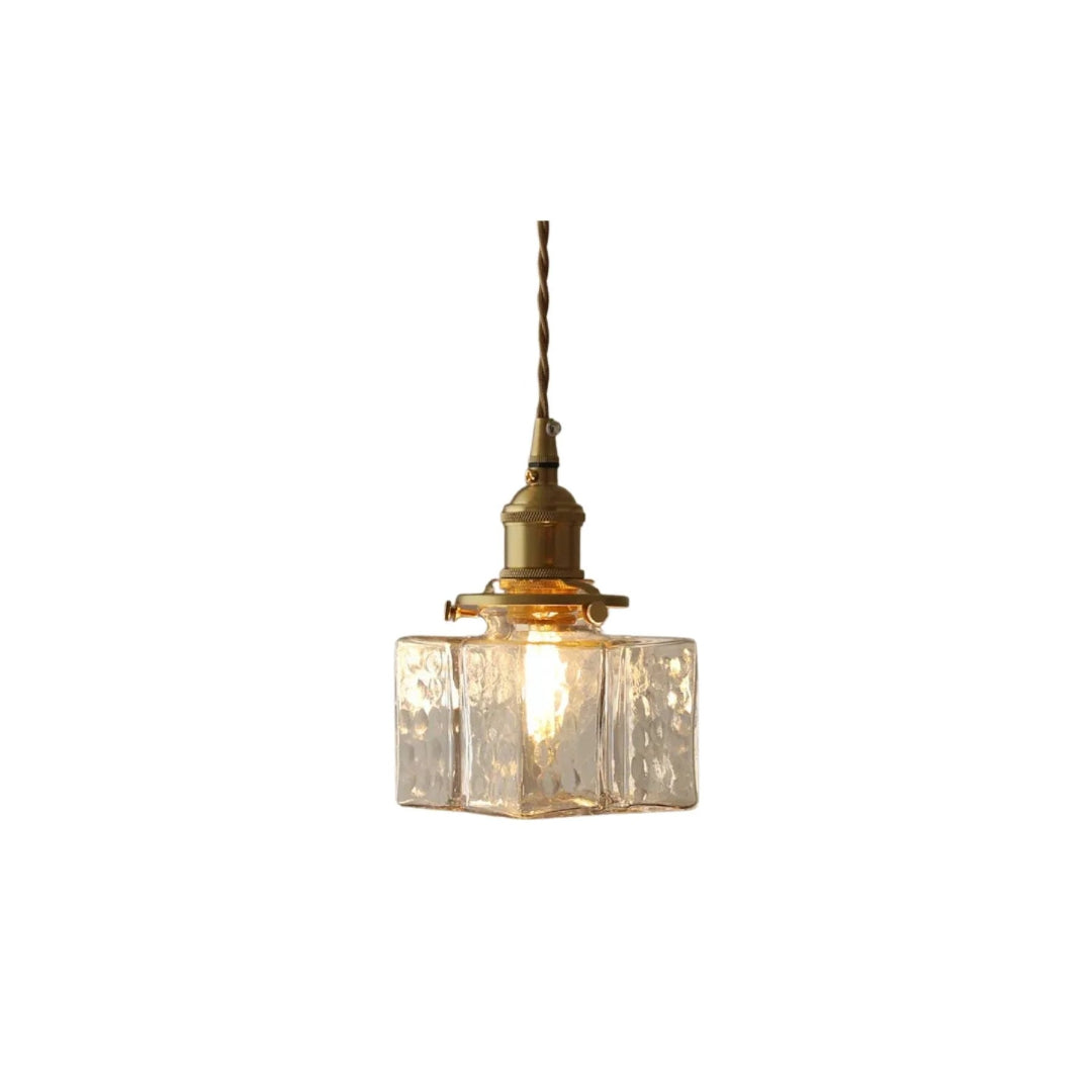 Vintage Glass Pendant Light