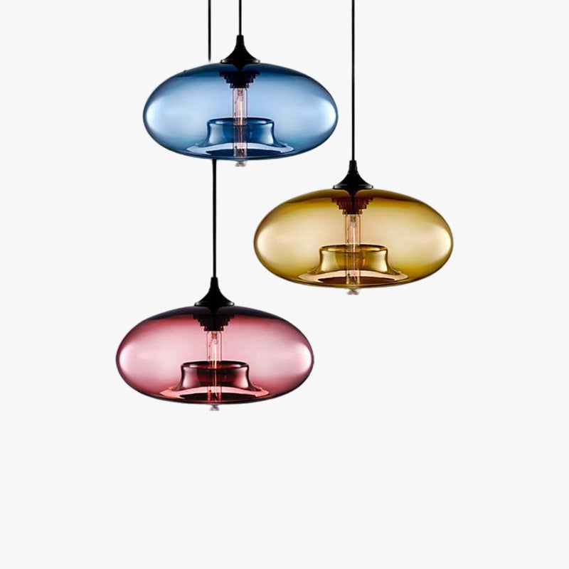Lurea Lampes Suspendues en Verre Modernes Nordiques Chambre à Coucher - Neutralighting