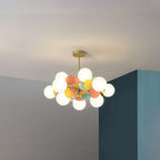 LED Ceiling Light Metal Glass and Acrylic Branch Design | Nature Inspired Style | Modern Botanical Interior Lighting