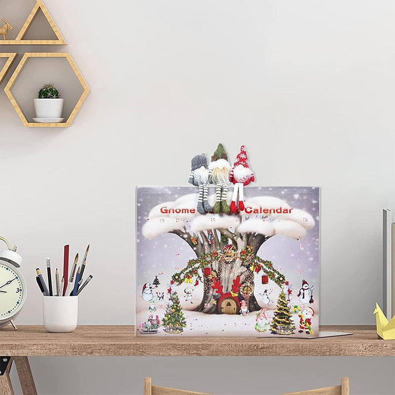 2026 Advent Calendar Gnome - 24 Day Holiday Countdown with Handcrafted Plush Gnomes and Daily Festive Surprises