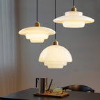 Glass Pendant Light | Nordic Minimalist Style | Soft Ambient Glow for Kitchen Island and Dining Room Modern Interiors