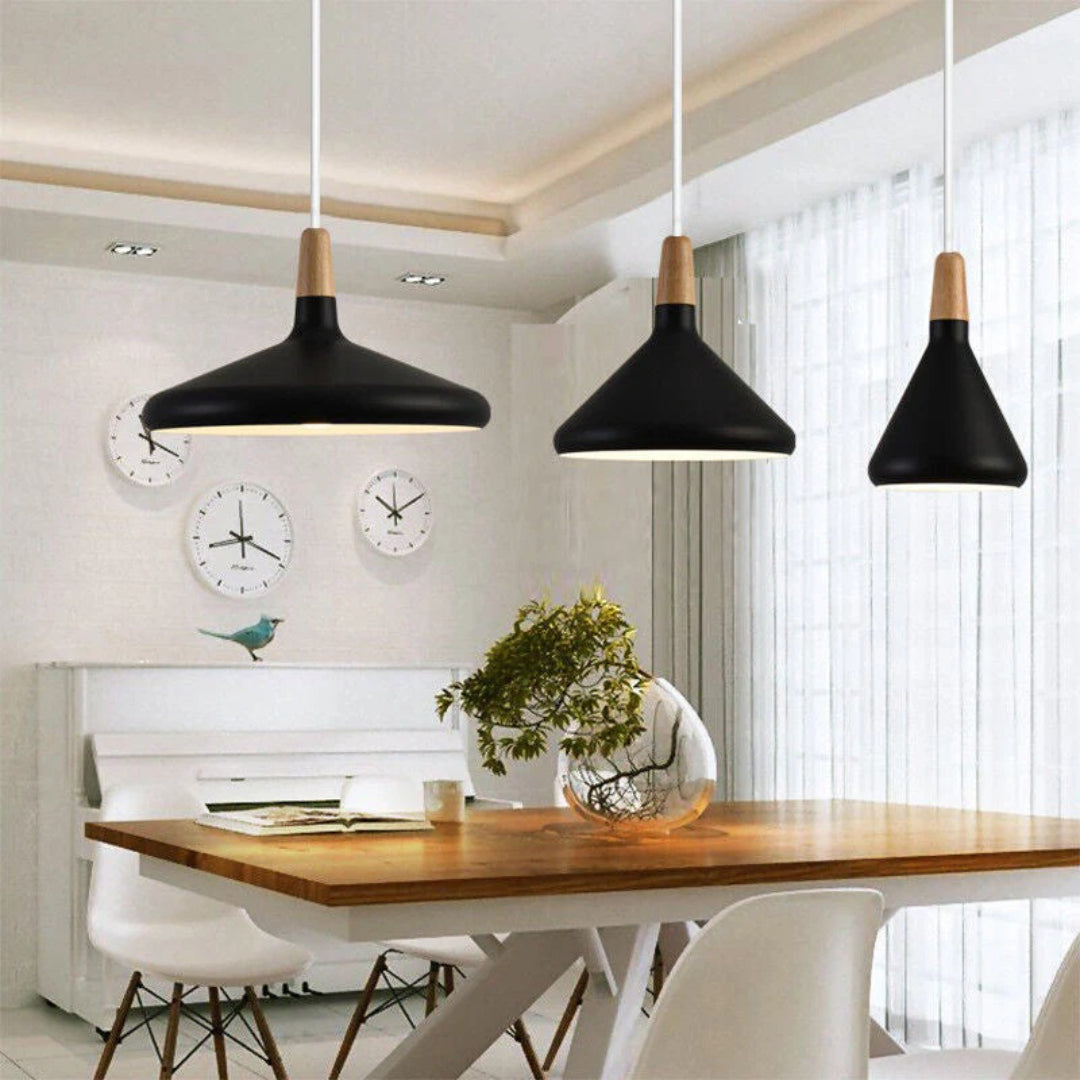 Scandinavian Wooden Pendant Light