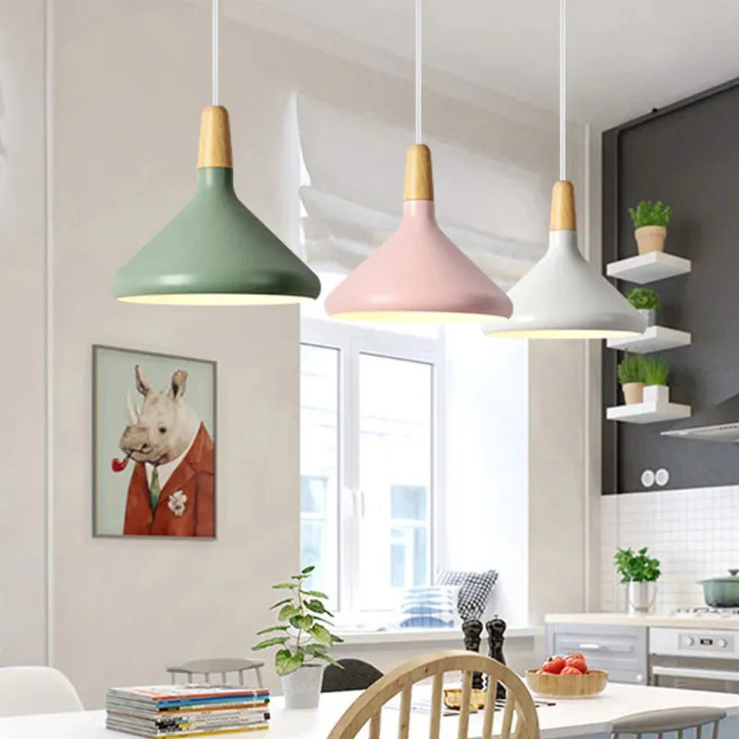 Scandinavian Wooden Pendant Light