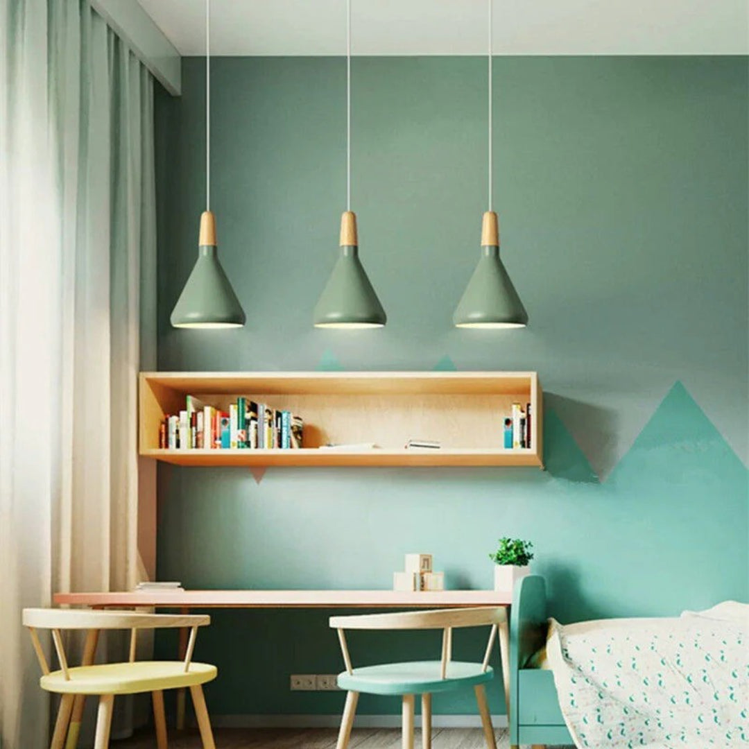 Scandinavian Wooden Pendant Light