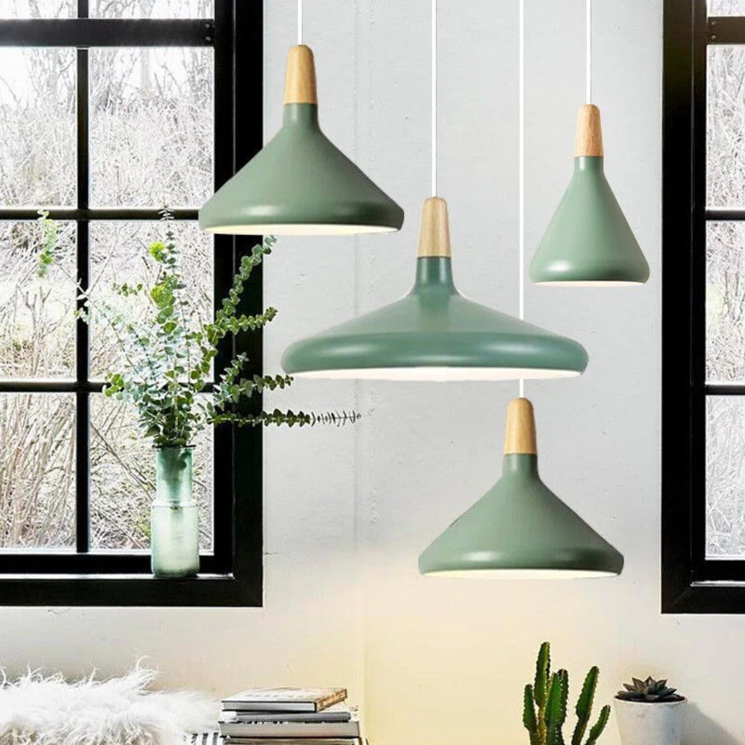 Scandinavian Wooden Pendant Light