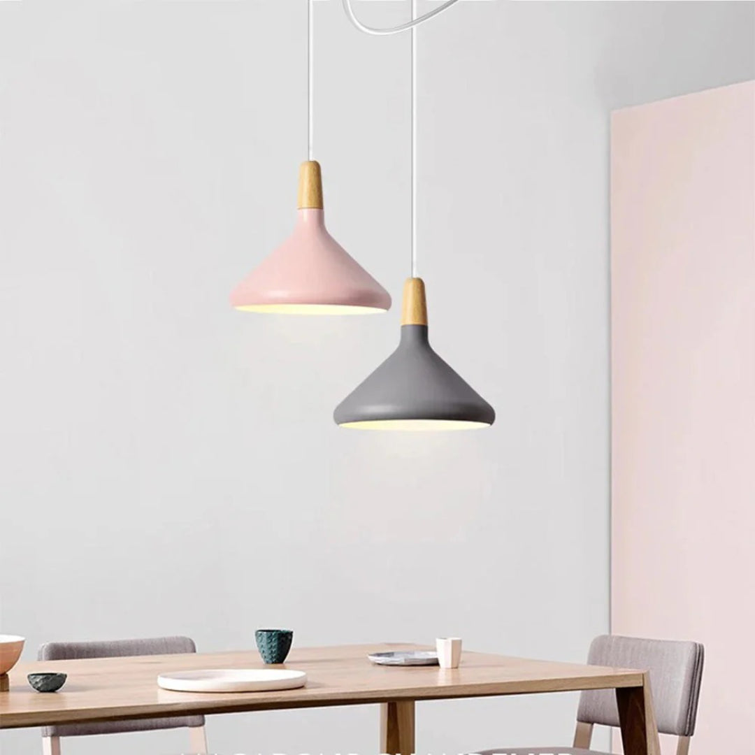 Scandinavian Wooden Pendant Light