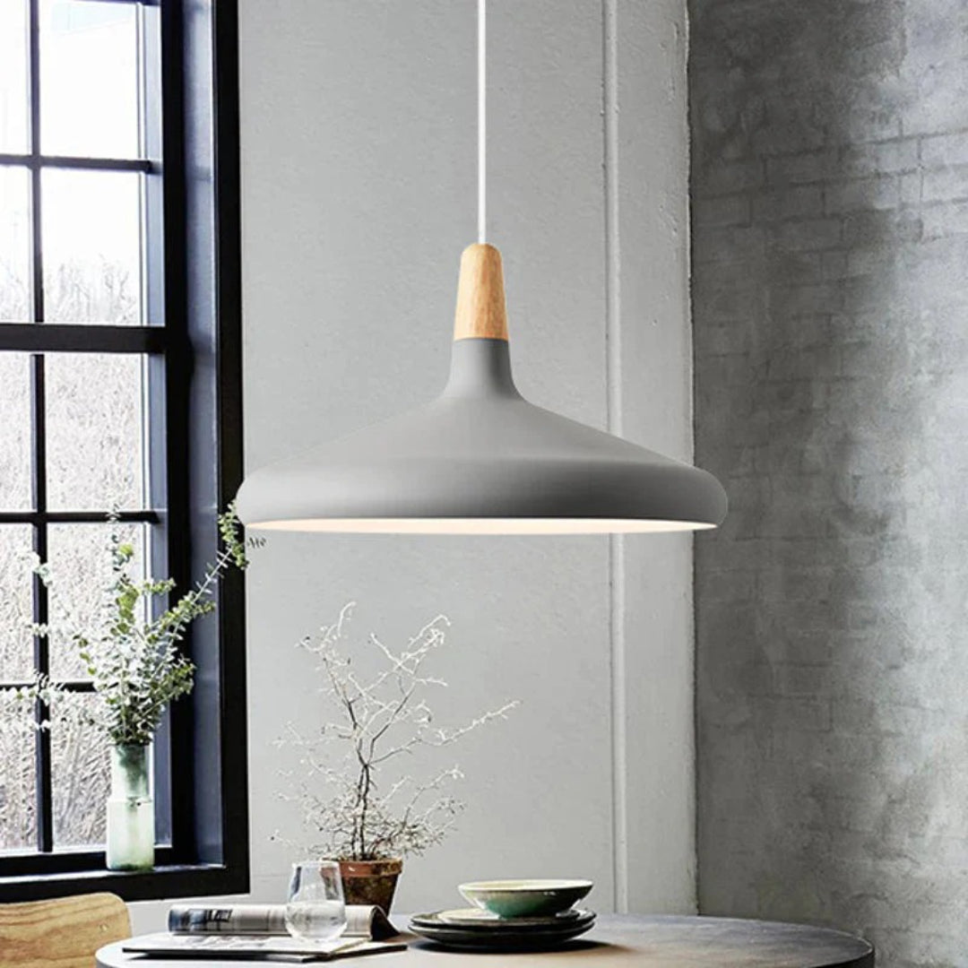 Scandinavian Wooden Pendant Light